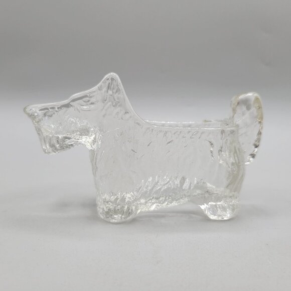 1930s Glass Scottish Terrier Creamer POST Cereal Promotion L E Smith - Picture 1 of 6